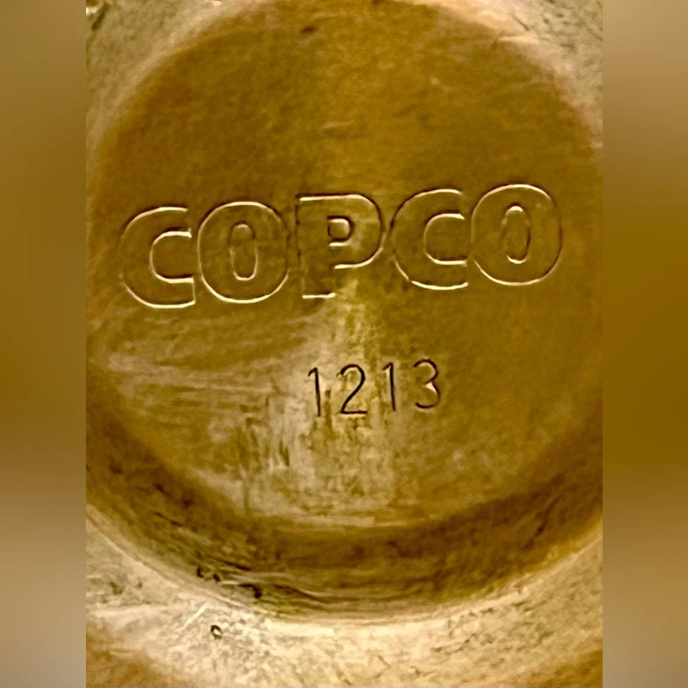 Vintage Copco 1213 Stainless Steel Copper Bottom Whistling Tea Kettle Small 6x7”